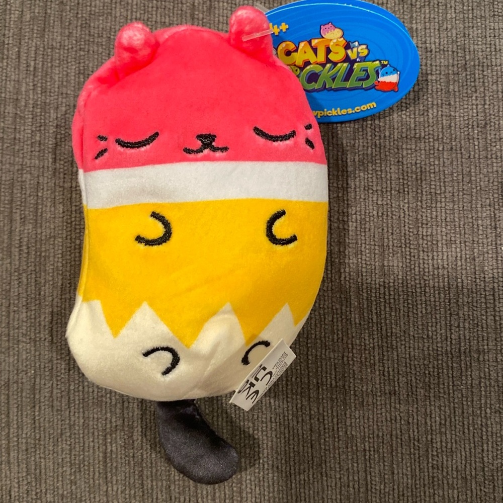Cats Vs Pickles plush bean bag toy - Stubbie #067 - NWT!   kids beanie baby toys